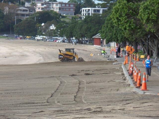 Beach restoration, Tamaki Drive